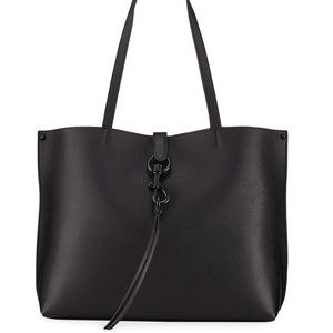Rebecca Minkoff Leather Shopper Tote - Black